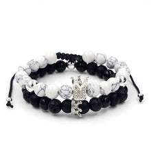 Charger l&#39;image dans la galerie, Bracelet Golden Noir &amp; Blanc