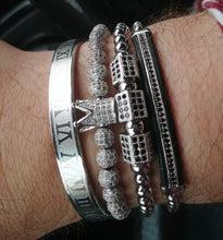 Charger l&#39;image dans la galerie, Bracelet Romain™ &quot;Couronne Royale Or 4 pcs&quot;