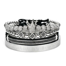 Charger l&#39;image dans la galerie, Bracelet Romain™ &quot;Couronne Royale Or 4 pcs&quot;