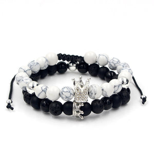 Bracelet Golden Noir & Blanc