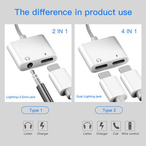 Adaptateur 2 en 1 Pour iPhone